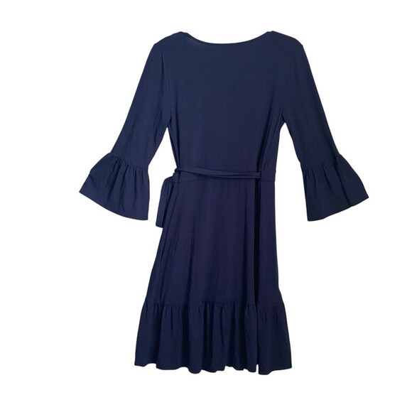 Lilly Pulitzer Misha Wrap Dress True Navy Blue size‎ small - Picture 2 of 14